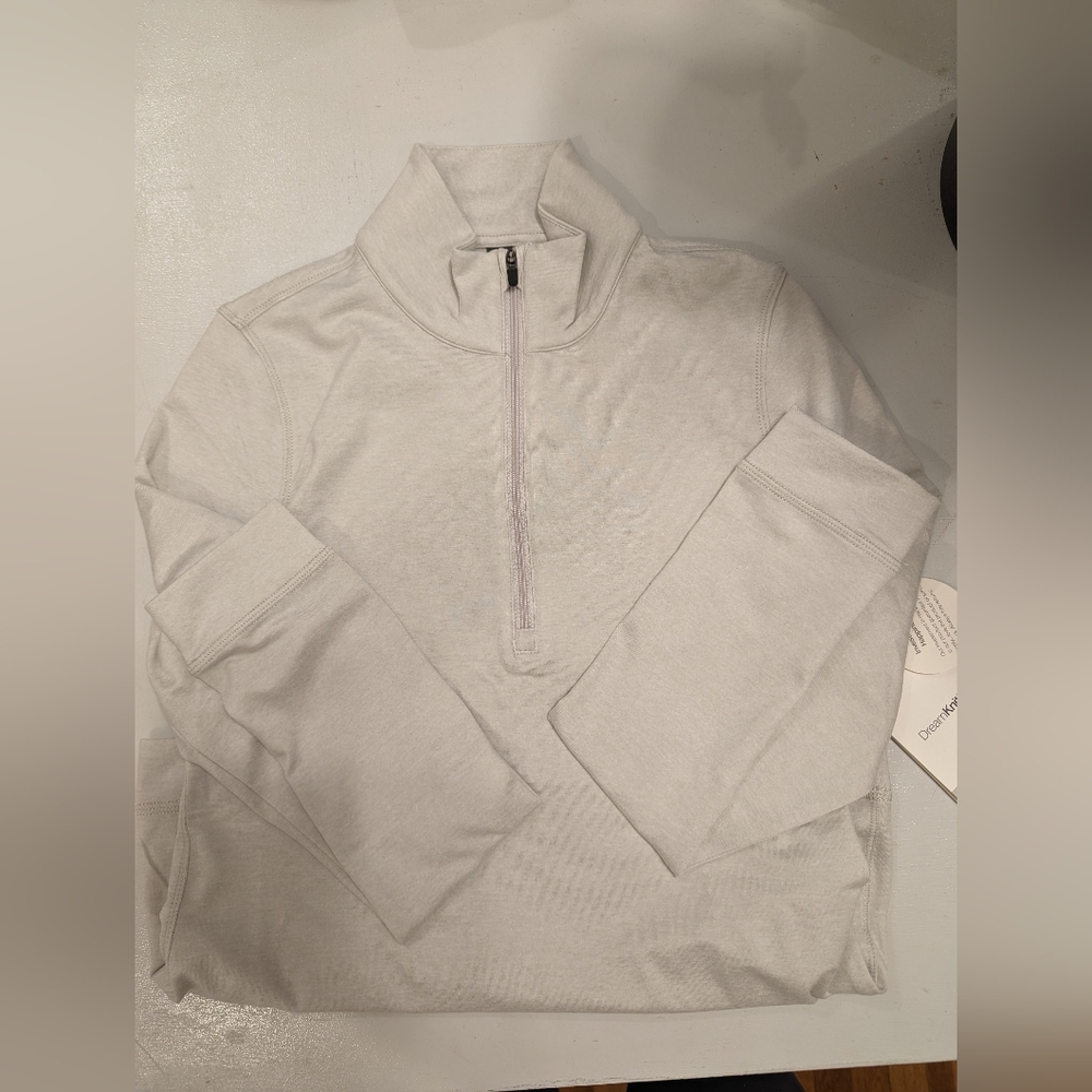 Vuori Halo essential half zip salt heather women's extra small